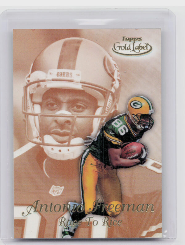 1999 Topps Gold Label Antonio Freeman #R11 Packers Race to... Gold