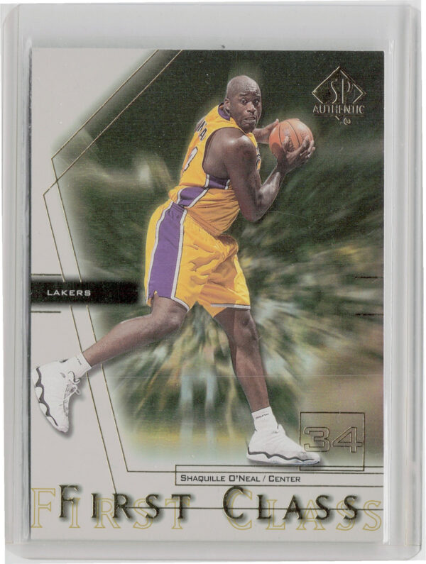 2000-01 SP Authentic Shaquille O'Neal #FC4 Lakers First Class