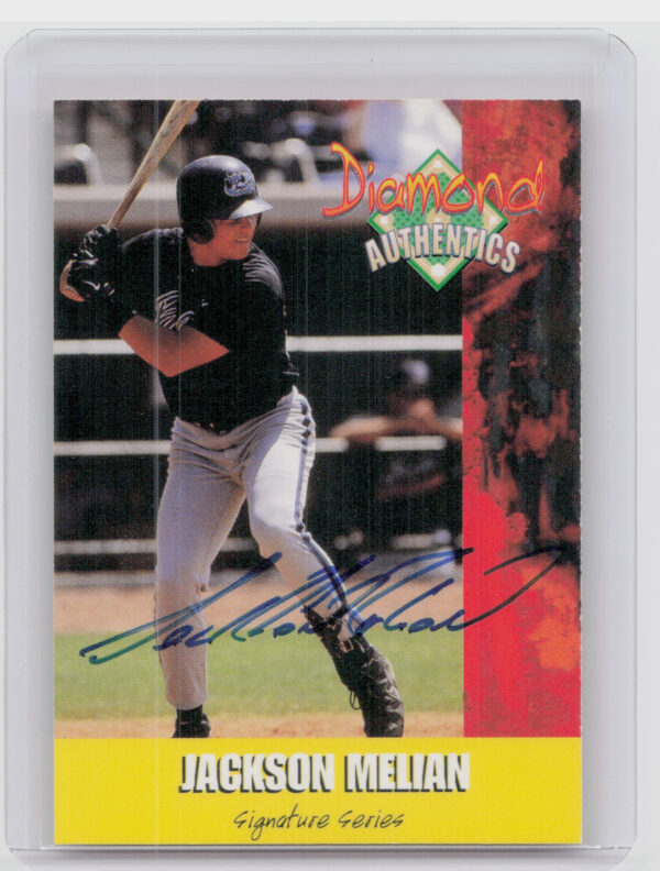 2000 Diamond Authentics Autographs Jackson Melian AU SN1250 #MS4 Bats Magnificen