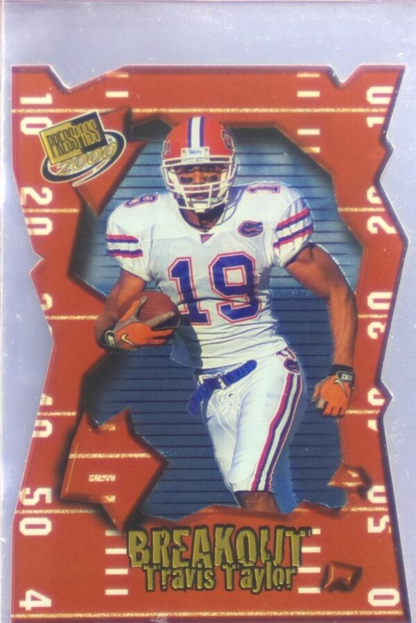 2000 Press Pass Travis Taylor RC #BO34 Gators Breakout Die-Cut