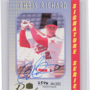 2000 Royal Rookies Chris Richard AU SN4950 #13 Cardinals Autographs