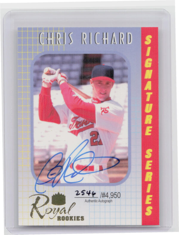 2000 Royal Rookies Chris Richard AU SN4950 #13 Cardinals Autographs