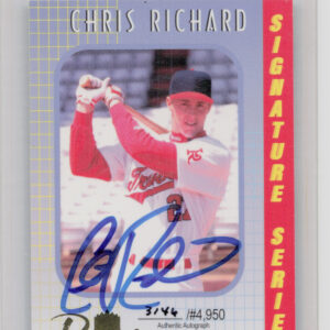 2000 Royal Rookies Chris Richard AU SN4950 #13 Cardinals Autographs
