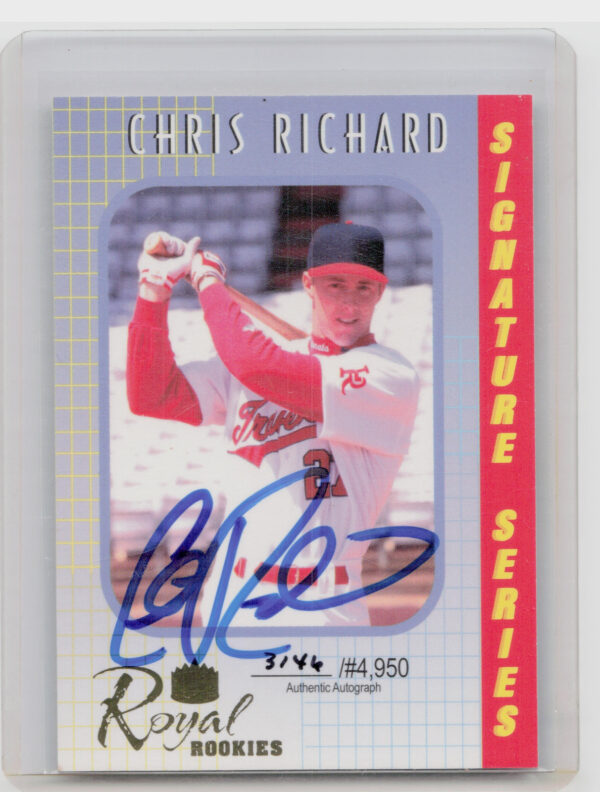 2000 Royal Rookies Chris Richard AU SN4950 #13 Cardinals Autographs