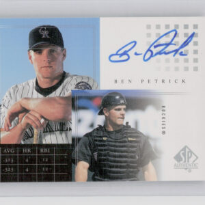 2000 SP Authentic Ben Petrick AU #BP Rockies SP Chirography