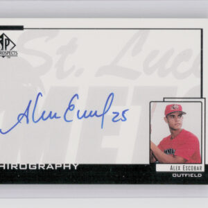 2000 SP Top Prospects Alex Escobar #AE Mets Chirography