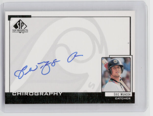 2000 SP Top Prospects Eric Munson AU #EM Whitecaps Chirography