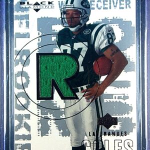 2000 UD Black Diamond Laveranues Coles RC JSY #177 Jets