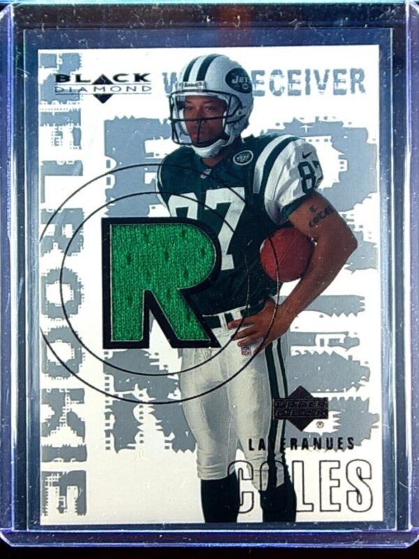2000 UD Black Diamond Laveranues Coles RC JSY #177 Jets