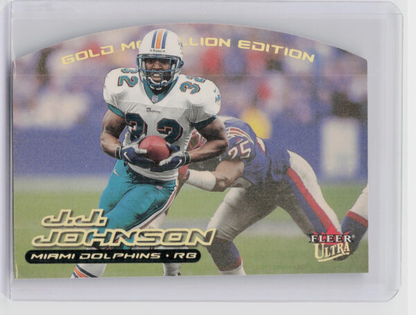 2000 Ultra J.J. Johnson Gold Medallion #164G Dolphins