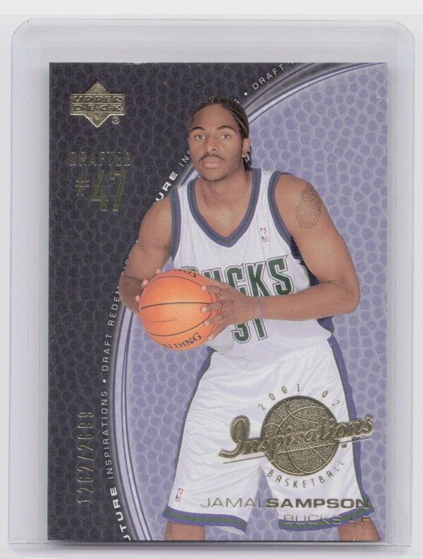2001-02 Upper Deck Inspirations Jamal Sampson SN2699 #153 Bucks
