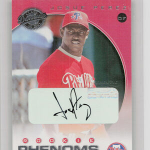 2001 Donruss Class of 2001 Josue Perez Rookie Autographs AU SN625 #265 Phillies