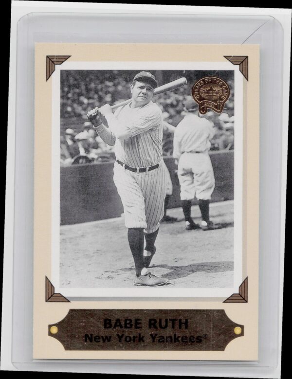 2001 Fleer Greats of the Game Babe Ruth #1 RC Yankees Retrospection Collection