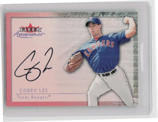 2001 Fleer Premium Corey Lee AU #NNO Rangers Autographics