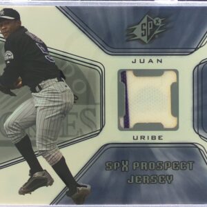 2001 SPx Juan Uribe RC JSY #133 Rockies
