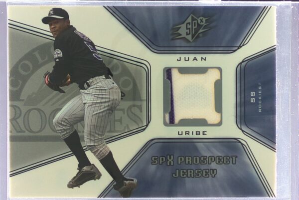 2001 SPx Juan Uribe RC JSY #133 Rockies