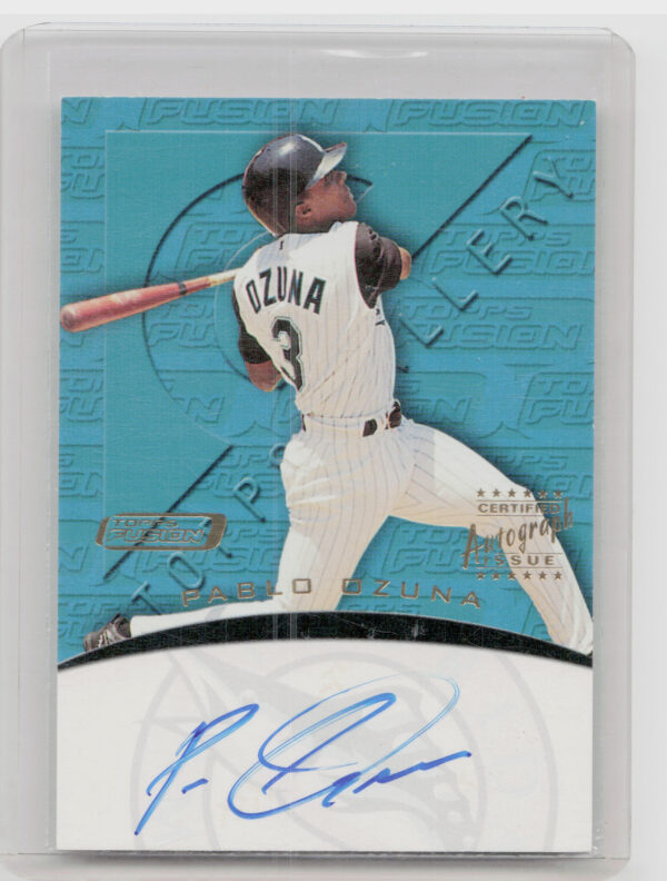 2001 Topps Fusion Pablo Ozuna AU #FA36 Marlins Autographs