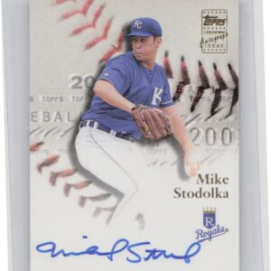 2001 Topps Mike Stodolka AU #GAA-MJS Royals Golden Anniversary Autographs