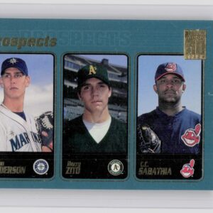 2001 Topps Ryan Anderson / Barry Zito / CC Sabathia Limited #363 Indians