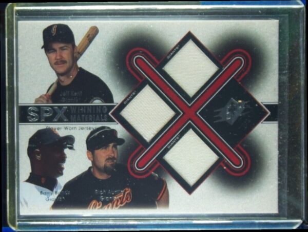 2001 Upper Deck Rookie Update Jeff Kent / Barry Bonds / Rich Aurilia #KBA Giants