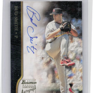 2002 Bowman Bud Smith AU #BA-BS Cardinals Autographs