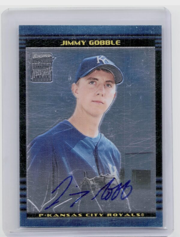 2002 Bowman Chrome Jimmy Gobble AU RC #394 Royals