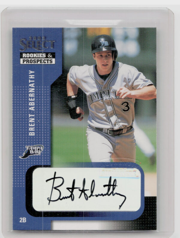 2002 Select Rookies & Prospects Brent Abernathy AU #13 Rays
