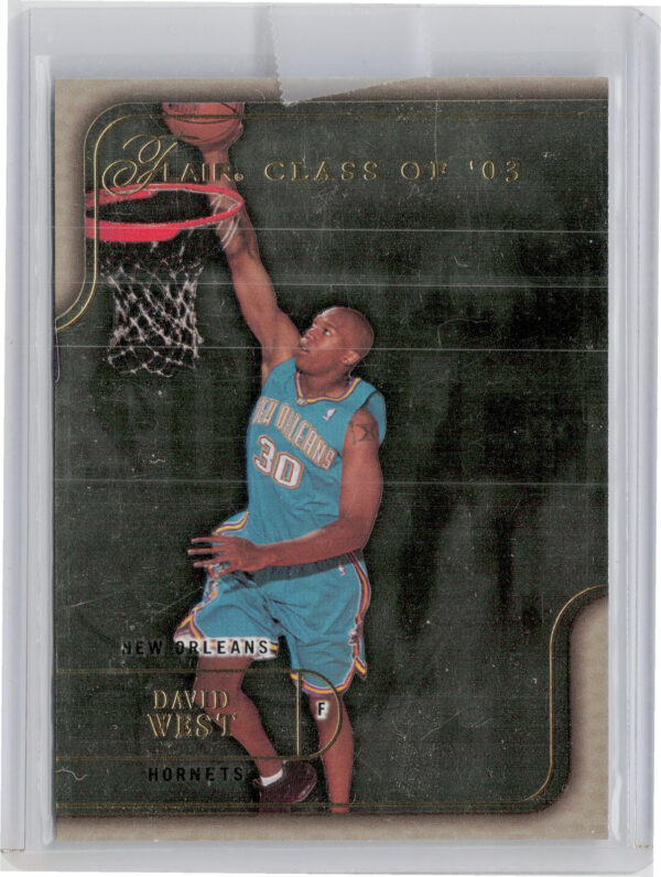 2003-04 Fleer Authentix David West Club Box SN100 #114 Hornets