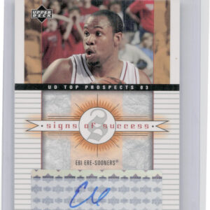 2003-04 UD Top Prospects Ebi Ere #SS-EE Sooners Signs of Success