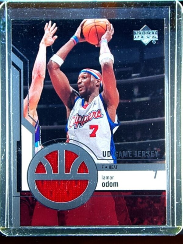2003-04 Upper Deck Lamar Odom JSY #GJ14 Heat UD Game Jerseys