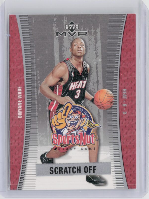 2003-04 Upper Deck MVP Dwyane Wade #SN85 Heat Sportsnut Fantasy