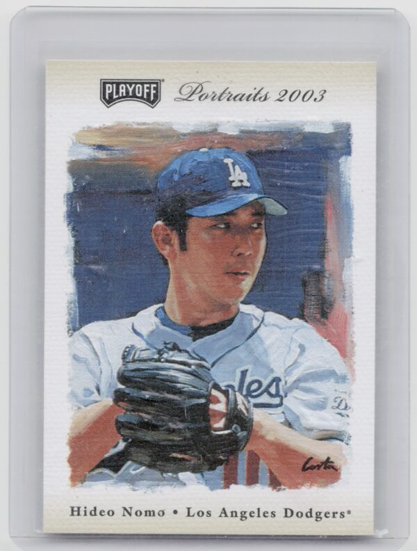 2003 Playoff Portraits Hideo Nomo Beige SN250 #17 Dodgers