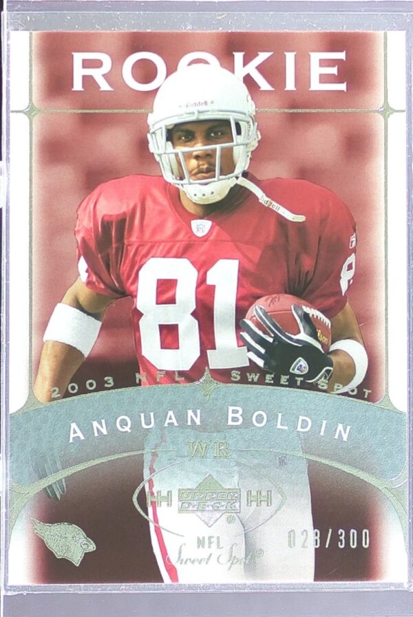 2003 UD Sweet Spot Anquan Boldin RC /300 RC #192 Cardinals