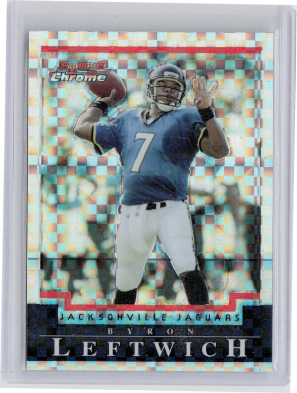 2004 Bowman Chrome Byron Leftwich Xfractors SN250 #62 Jaguars