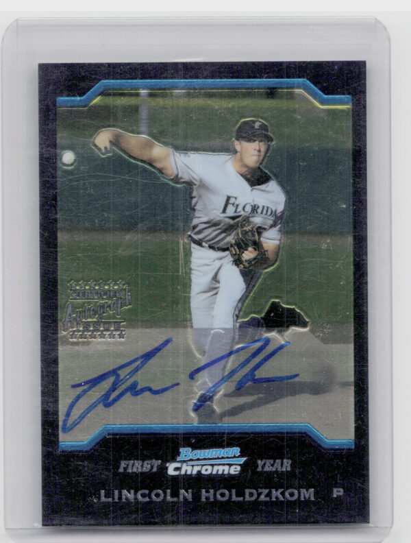 2004 Bowman Chrome Lincoln Holdzkom AU RC #337 Marlins