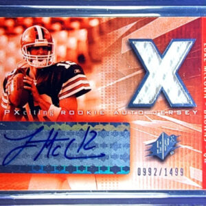 2004 SPx Luke McCown AU SN1499 RC MEM #201 Browns