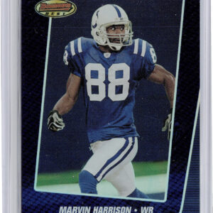 2005 Bowman's Best Marvin Harrison Blue SN1399 #30 Colts