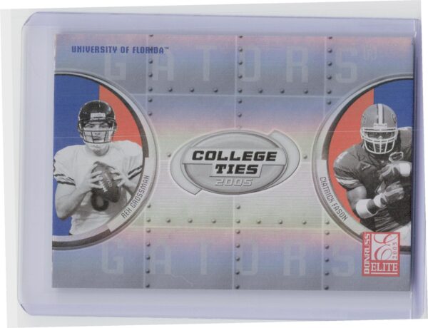 2005 Donruss Elite Rex Grossman / Ciatrick Fason #CT-9 Gators College Ties