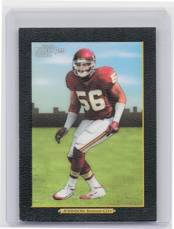 2005 Topps Turkey Red Derrick Johnson Black #219 Chiefs