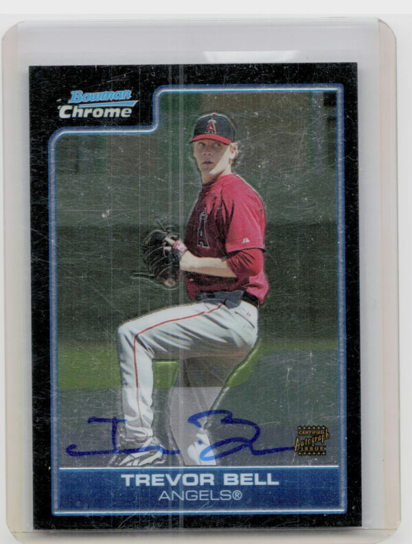 2006 Bowman Chrome Trevor Bell AU #BC237 Angels Prospects