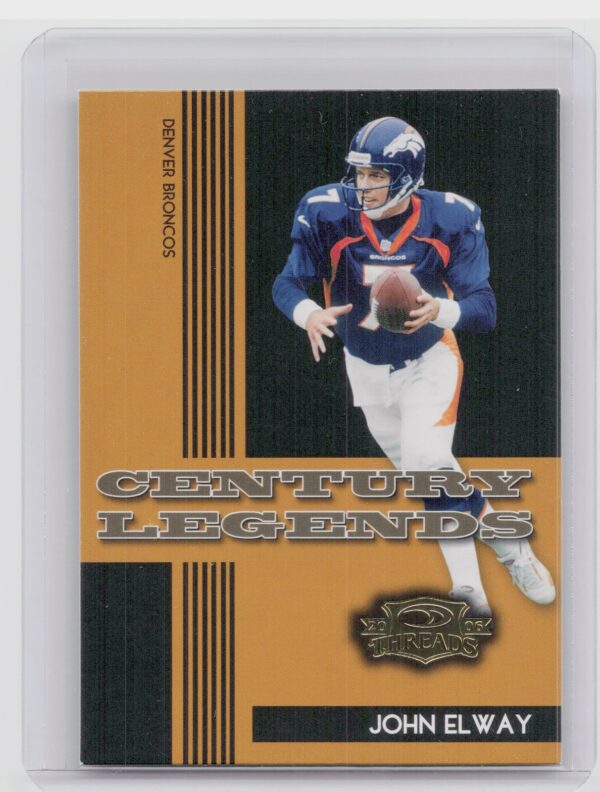 2006 Donruss Threads John Elway #CL-5 Broncos Century Legends Gold