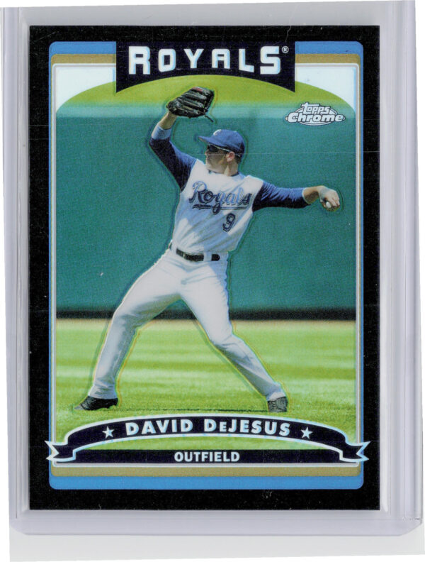 2006 Topps Chrome David DeJesus Black Refractors SN549 #109 Royals