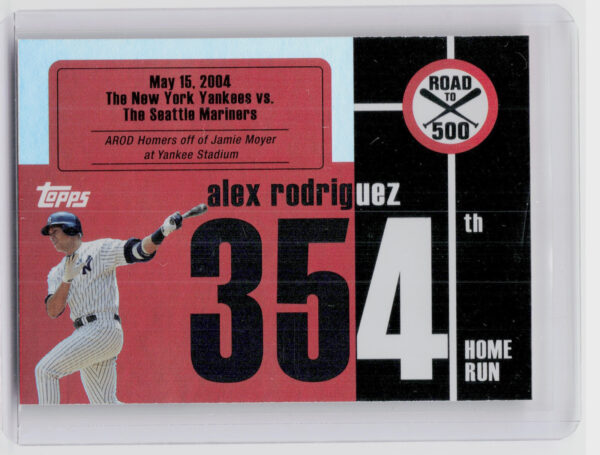 2007 Bowman Heritage Alex Rodriguez #ARHR354 Yankees Alex Rodriguez: Road to 500