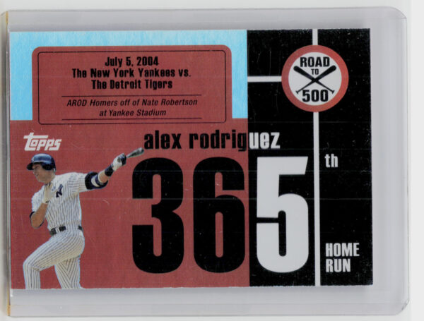 2007 Bowman Heritage Alex Rodriguez #ARHR365 Yankees Alex Rodriguez: Road to 500