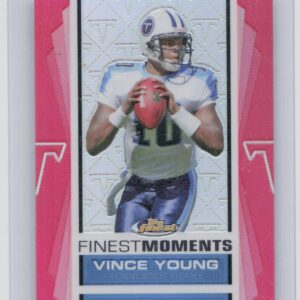 2007 Finest Vince Young /149 #VY6 Titans Moments Refractors
