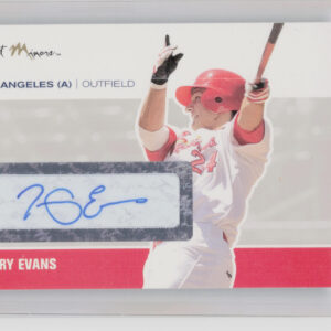 2007 Just Autographs Terry Evans AU #JA-14 Angels Signatures