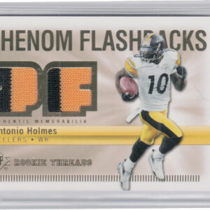 2007 SP Rookie Threads Santonio Holmes MEM #PHF-SH Steelers Phenom Flashbacks Je