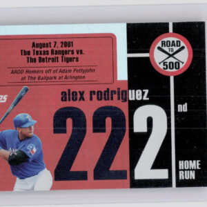 2007 Topps Alex Rodriguez #ARHR222 Rangers Alex Rodriguez: Road to 500