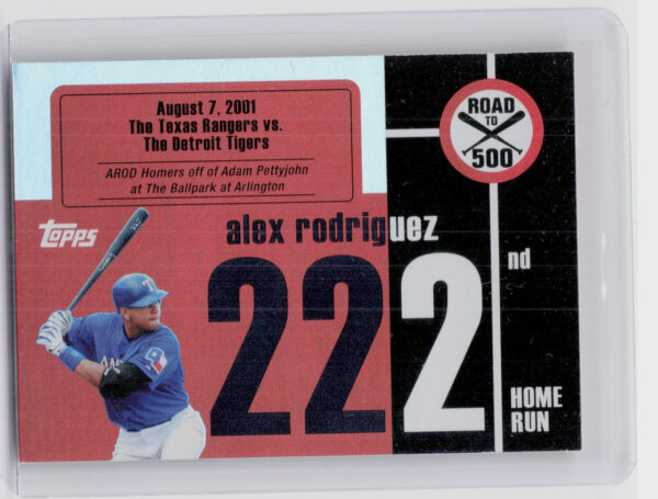 2007 Topps Alex Rodriguez #ARHR222 Rangers Alex Rodriguez: Road to 500