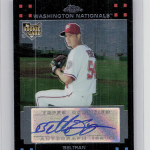 2007 Topps Chrome Beltran Perez AU #351 Nationals
